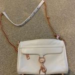 Rebecca Minkoff White And Gold Mini Mac  Photo 0