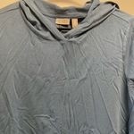 LOGO By Lori Goldstein   blue top w hood size medium Photo 2