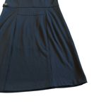 Leifsdottir Anthropologie Sleeveless Black Ruffle Dress Bow Sheath Size Medium Photo 7