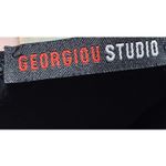 Vintage Y2k Halter O Ring Maxi Dress Blouson Bodice Stretch Knit Black Womens M Size M Photo 7