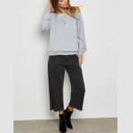 Lumière New Off The Shoulder Sweatshirt Bardot Sweat Top Heather Gray Photo 4
