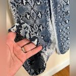 Joseph 100% Silk Pyjama Pants Size 40 Navy Cream Snakeskin Print Lounge Pant Photo 7