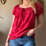 Dress Barn Red Sequins Top Photo 6