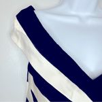 Tadashi Shoji Tadashi Collection Off The Shoulder Silk Black & White Layered Top Size 6 Photo 2