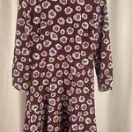 Loft Size 8 Floral Mini Dress Long Sleeves Ruffle Skirt Flowy Swing Dress Spring Photo 0