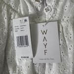 WAYF  ANTHROPOLOGIE White Halter Eyelet backless Pockets Mini Dress S‎ New $128 Photo 6