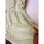 MARISSA WEBB Light Green Linen Blend Front Button Tie Waist Midi Dress Size XS Photo 12