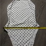 Forever 21 White Polka Dot Halter Swimsuit Photo 5