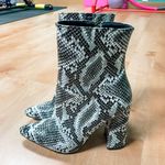 Pretty Little Thing Snakeskin Booties Photo 1