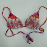 BASTA SURF Bikini Top Size Small NEW Triangle String Tie Dye Swim Beach NWOT Pink Photo 12