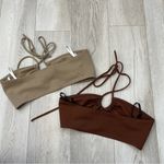 Sunday Best Tops cora crop cutout halter womens Brown (xsmall) party festival Size XS Photo 1