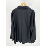 Elizabeth and James Dull Black Double Button Long Blazer Women Size 3X NWT Photo 1