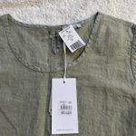 Dolcezza Sleeveless 100% Linen Shirt Womens 2XL Sage Beachy Artsy Lagenlook Pink Size XXL Photo 5
