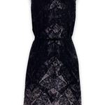 Kenneth Cole Belted Chiffon Midi Dress with Sheer Yoke Panel Photo 1