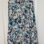 Sam Edelman Floral High-Low Dress in White and Blue Photo 0