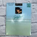 Jaclyn Smith Vintage  Silky Support Pantyhose Size D Off Black New Sandalfoot Photo 0