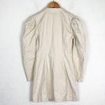 Revolve L'Academie The Coco Mini Dress XS Beige Puff Sleeves Snap Buttons Photo 13