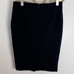 ZARA  Basic Wool Pencil Skirt Hip Detail Black Medium Photo 2