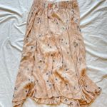 peach floral maxi skirt Pink Photo 0