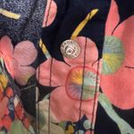 Gap women’s vintage Navy Floral print Shirt 100% cotton size Small Photo 7