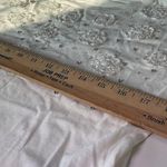 J.Crew  Cropped T-Shirt With Crochet Floral beaded Appliqués NWT Size XS Photo 3