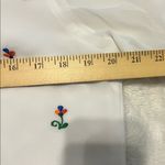 White long sheer sleeve flower embroidered tunic dress measurements in pictures Size undefined Photo 3