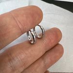10mm Small Silver Hoop Earrings for Women Photo 3