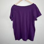 Torrid Womens "May Contain Alcohol" Purple V-Neck Cotton Short Sleeve T-Shirt 2x Photo 5