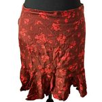 Free People  Ryanne Mini Short Skirt 4 Women’s Brown Floral Print Photo 1