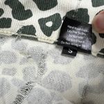 POL Leopard Patchwork Pants Crochet Lace Boho Cottagecore Drawstring Small Photo 4