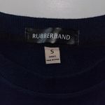Rubberband Stretch Size S Navy Sweatshirt Photo 3