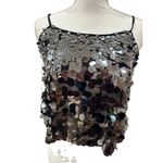 Skies Are Blue Black Silver Sequin Tank Top Size XS NEW New with tags Photo 1