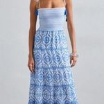 Alice + Olivia  Womens  Marna Tiered Maxi Tie Strap Dress Photo 1