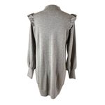 Joie  Catriona Brown Wool Silk Sweater Dress Long Sleeve Mock Neck Large Photo 2