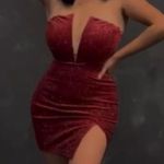 AMTIUOS red glitter strap dress ✨ Photo 6