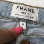 frame denim FRAME Skinny Jeans Lightwash Distressed Size 28 Denim Cotton Blend Pants Photo 3