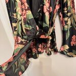 Donna Ricco  Floral Tie Blouse Size 16 Photo 3