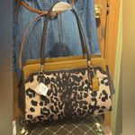 Coach MADISON KIMBERLY OCELOT CARRYALL HANDBAG 25207 COA Photo 1