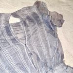 Love Shack Fancy Natasha Ruffle Mini Dress in Hand Wash Denim size Small Photo 7