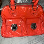Marc Jacob’s super glossy Orange. Patent Leather Handbag Red Photo 5
