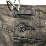 7 For All Mankind Metallic Twill Ankle Skinny Jeans Gunmetal Size 29 party Photo 11