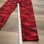 Athleta  Elation Train‎ High Rise Red Shimmer Camo 7/8 Leggings Size SP Photo 9
