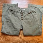 Lucky Brand  mid rise crop wide leg olive green jeans size 4 / 27 Photo 3