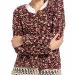 Anthropologie HWR  Sweater Sz Medium Multicolor Wool Blend Chunky Knit Cardigan Photo 0