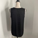 Leopard Print Sleeveless Satin Blouse Small Black Corporate Chic Officecore Top Photo 3