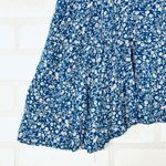 Princess Polly  Blue Floral Mini Dress Short Sleeve V Neck Flounce Hem Size 6 Photo 2