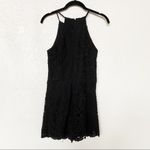 AQUA  Sleeveless Black Lace Romper Size Medium Photo 8