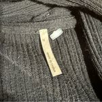 margaret o'leary  Black Shawl Open Front Knit Cardigan 100% Cotton Size Medium Photo 3