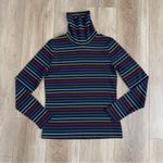 LA LIGNE X Target Size L Colorful Striped Turtleneck Ribbed Long Sleeves Top Blue Size L Photo 4