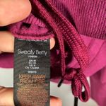 Sweaty Betty  Maroon Purple Drawstring Cowl Neck Cropped Pullover‎ Top M Italy Photo 10